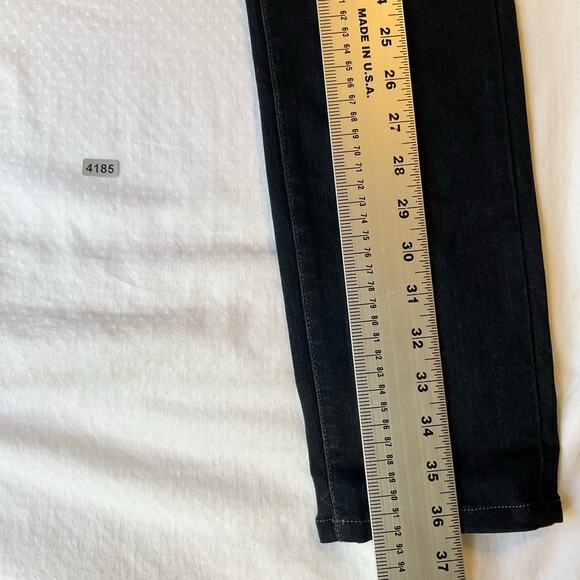 Paige Women Skyline Skinny Jeans size 28 Dark Blue Mid Rise Stretch Boot Cut - Picture 2 of 10